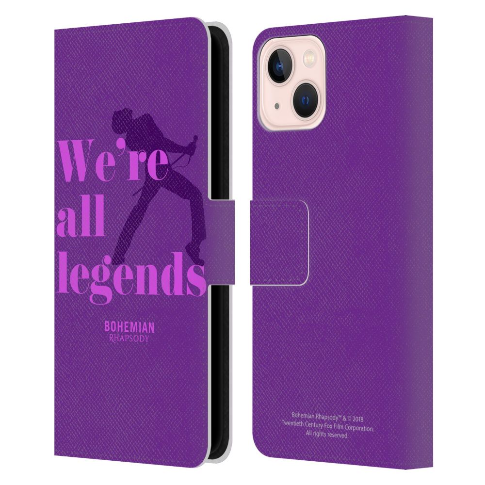 QUEEN クイーン (初来日50周年 ) - Legends レザー手帳型 / Apple iPhoneケース - PGS